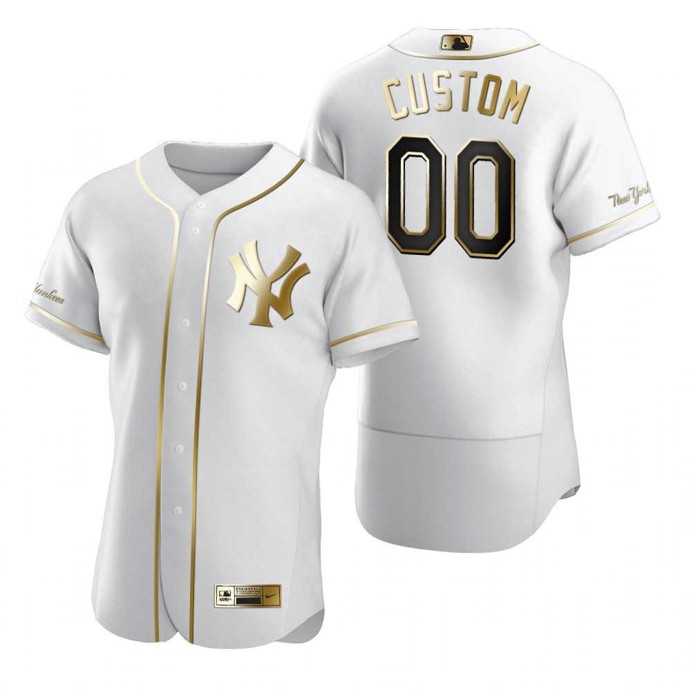 New York Yankees Customized Nike White Stitched MLB Flex Base Golden Edition Jersey,We sell and wholesale New York Yankees Customized Nike White Stitched MLB Flex Base Golden Edition Jersey on line form chian!